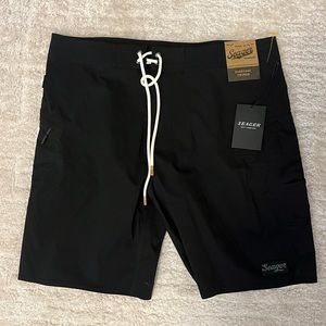 Seager Everyday Trunks Black Board Shorts Men’s Size 34